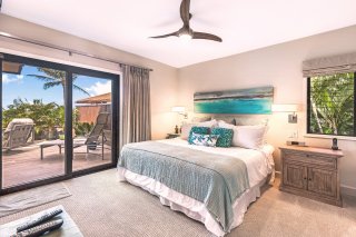 Secondary bedroom with king-sized bed.